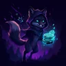 Kage, the hooded fox